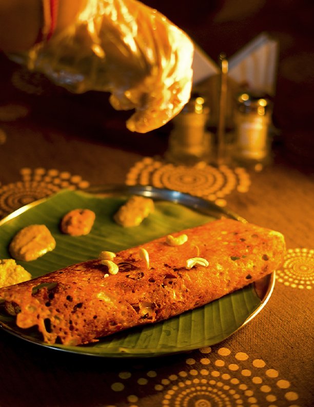 South Indian roast dosa